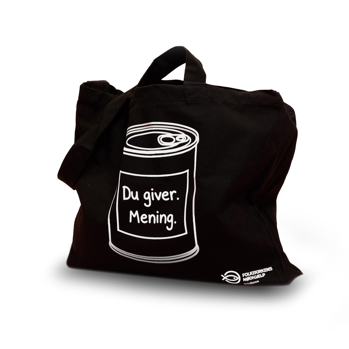 Totebag - Du giver. mening fra Folkekirkens Nødhjælp